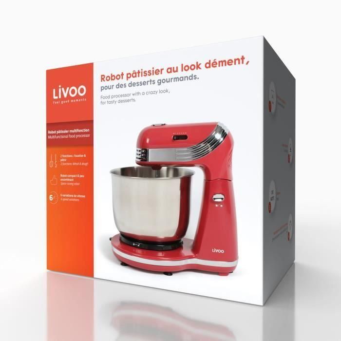 Robot de repostería - LIVOO - DOP137RC - Rojo chili 5