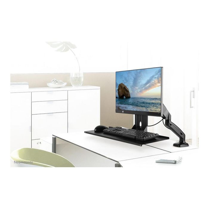 Neomounts Soporte VESA para Teclado y Ratón KEYB-V200BLACK, Negro, Acero, Carga 2kg, Soporte Universal para Teclado y Ratón