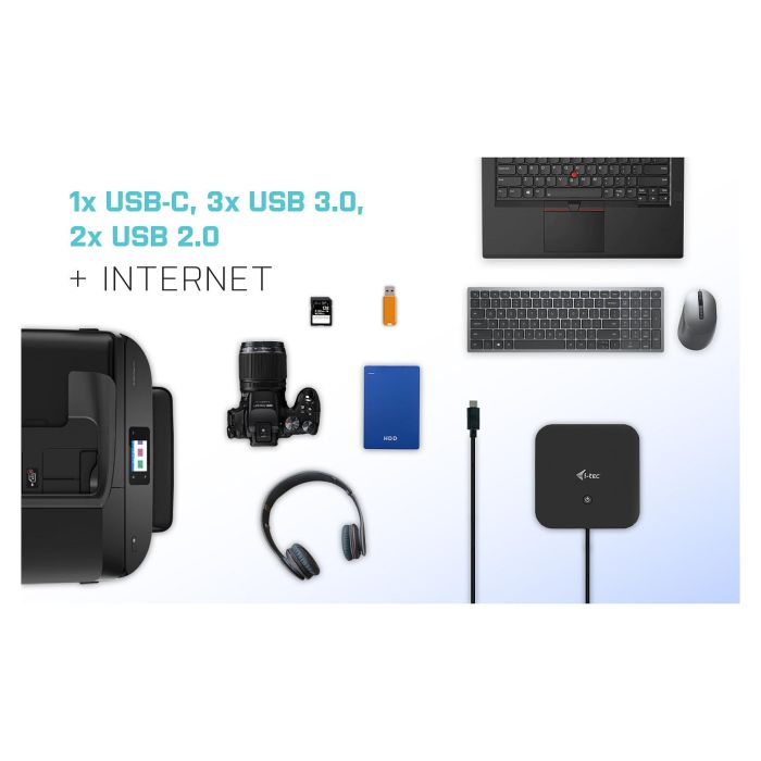 Hub USB i-Tec C31DUALDPDOCKPD 6
