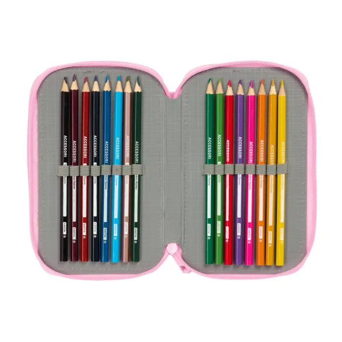 Estuche Escolar con Accesorios Glow Lab Swing Multicolor 12,5 x 19,5 x 5,5 cm 37 Piezas 4
