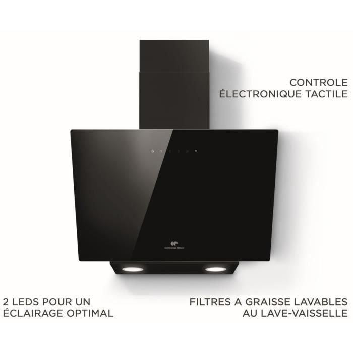 Continental Edison CEHD6065B Campana Decorativa Negra L60 cm 1