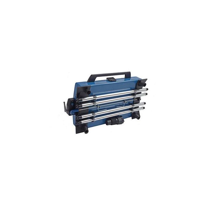 CAMPINGAZ 400 SGR - Parrilla de Gas Portátil, 5200 W, Color Azul y Plata, Superficie Rectangular de Acero, 530x290 mm