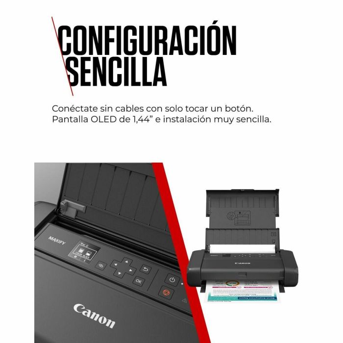 Canon MAXIFY BX110 Impresora Inyeccion Tinta Portatil con Bateria Carga Wi-Fi USB-C AirPrint 3 Canon MAXIFY BX110 Impresora Inyeccion Tinta Portatil con Bateria Carga Wi-Fi USB-C AirPrint 3