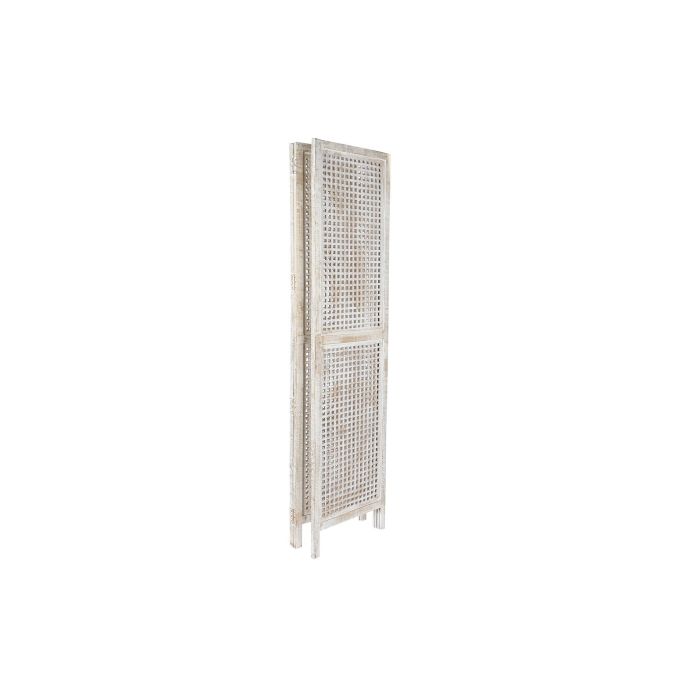 Biombo DKD Home Decor Blanco Madera de mango Madera MDF 150 x 2 x 180 cm 4