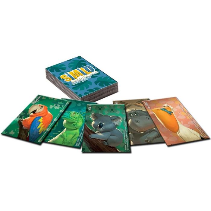 Asmodee Similo Animales Salvajes Juego de Cartas Colección Similo 30 Cartas 7 Años 2 Jugadores 2