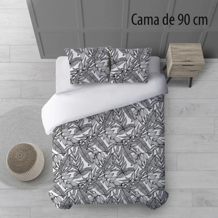 Funda Nórdica FRONDA Blanco Negro Cama de 90 155 x 240 x 0,2 cm 3