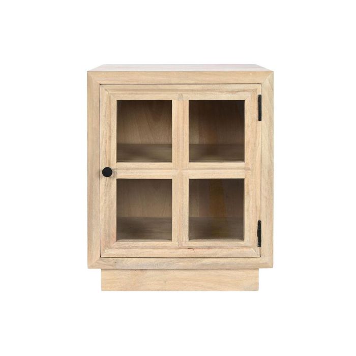 Mesita de Noche Home ESPRIT Natural Cristal Madera de mango 45 x 35 x 57 cm 7 Mesita de Noche Home ESPRIT Natural Cristal Madera de mango 45 x 35 x 57 cm 7