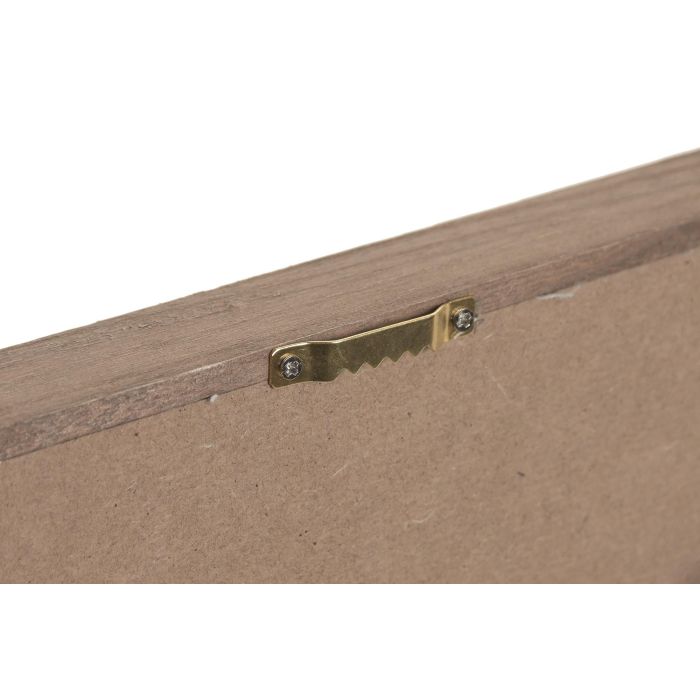 DKD Home Decor Cuadro Atlantico Beige Blanco 25 x 25 x 2.5 cm (6 Unidades) MDF Resina