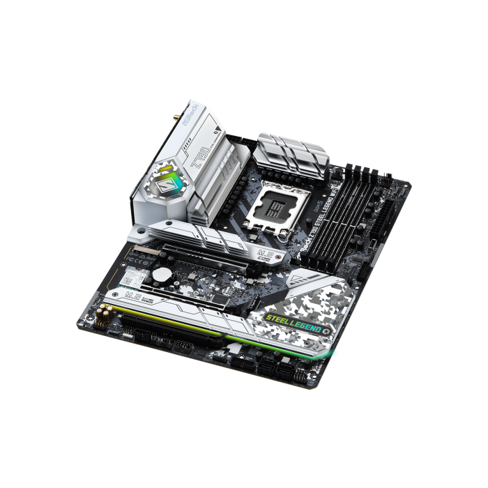 ASRock 90-MXBKD0-A0UAYZ Placa Base Z790 Steel Legend WiFi Intel Z790 LGA 1700 ATX DDR5 Wi-Fi 6E 3 ASRock 90-MXBKD0-A0UAYZ Placa Base Z790 Steel Legend WiFi Intel Z790 LGA 1700 ATX DDR5 Wi-Fi 6E 3