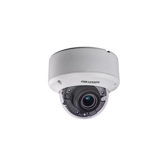 Hikvision Cámara de Seguridad HD Minidomo 2MP, Lente Varifocal 2.8-12mm, IR 40m, WDR, IP67, IK10