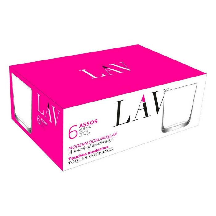 Set de Vasos LAV Assos 360 ml 6 Piezas (8 Unidades) 1