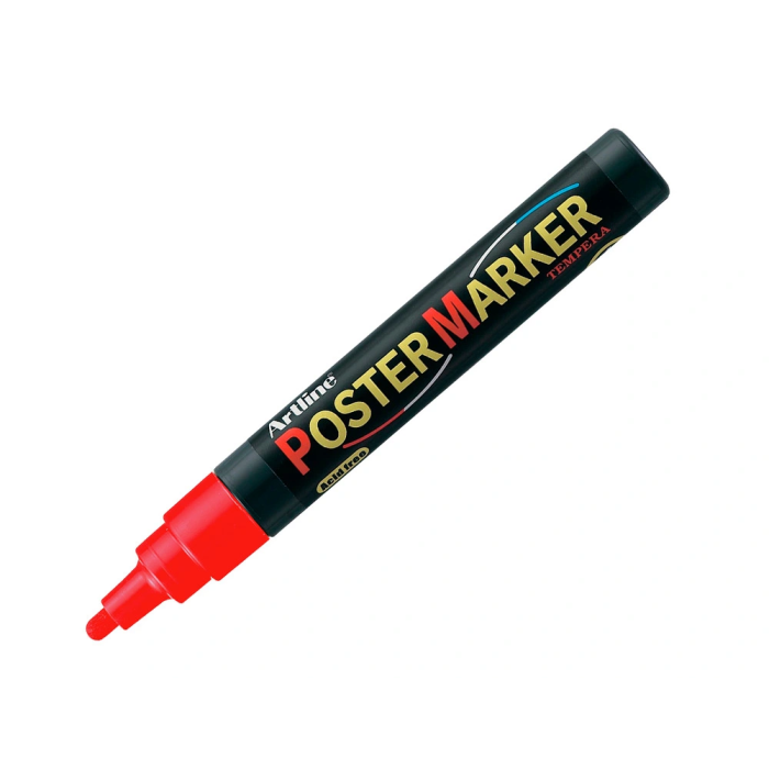 Artline Rotulador EPP-4 Poster Marker Punta Redonda 2 mm Color Rojo para Cartelería 1 Artline Rotulador EPP-4 Poster Marker Punta Redonda 2 mm Color Rojo para Cartelería 1