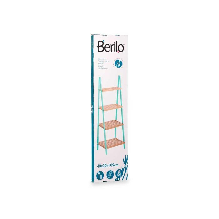 Estantería de Baño Berilo WR5504-4-427 Natural Menta 40 x 109,3 x 30 cm 1 Estantería de Baño Berilo WR5504-4-427 Natural Menta 40 x 109,3 x 30 cm 1