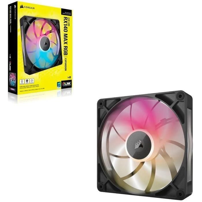 CORSAIR CO-9051035-WW COR1734308765988 Kit de Refrigeración PC iCUE LINK RX140 RGB Max Ventilador Individual 2 CORSAIR CO-9051035-WW COR1734308765988 Kit de Refrigeración PC iCUE LINK RX140 RGB Max Ventilador Individual 2