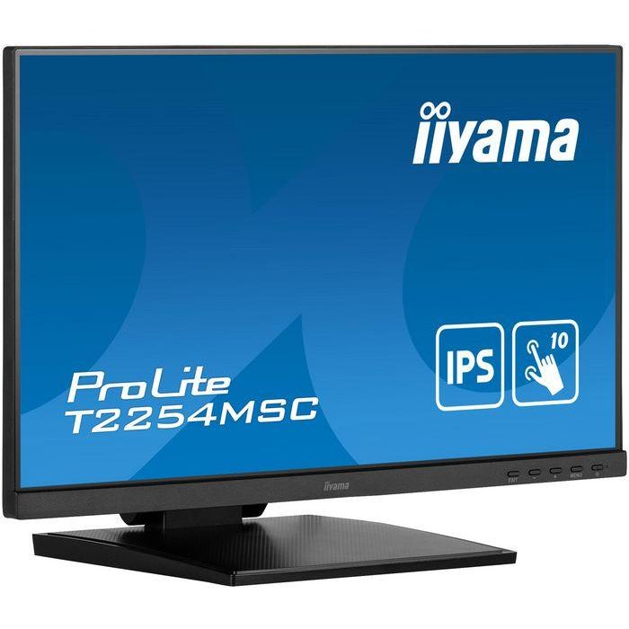 iiyama ProLite T2254MSC-B1AG Monitor Táctil 22" Full HD IPS 4ms 60Hz con Altavoces, HDMI y DisplayPort Negro 2
