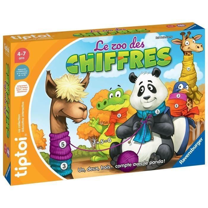 Ravensburger 00189 tiptoi Number Zoo Juego Educativo Electrónico sin Pantalla para Niños a partir de 4 Años