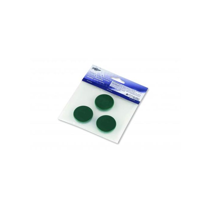 Blister de 3 Imanes Redondos 30Mm. En Color Verde Faibo 60-30-04 Blister de 3 Imanes Redondos 30Mm. En Color Verde Faibo 60-30-04