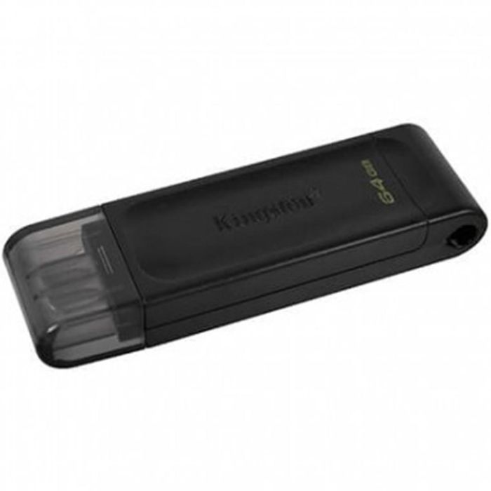 KINGSTON DT70/64GB Pendrive USB-C 3.2 64GB Negro KINGSTON DT70/64GB Pendrive USB-C 3.2 64GB Negro