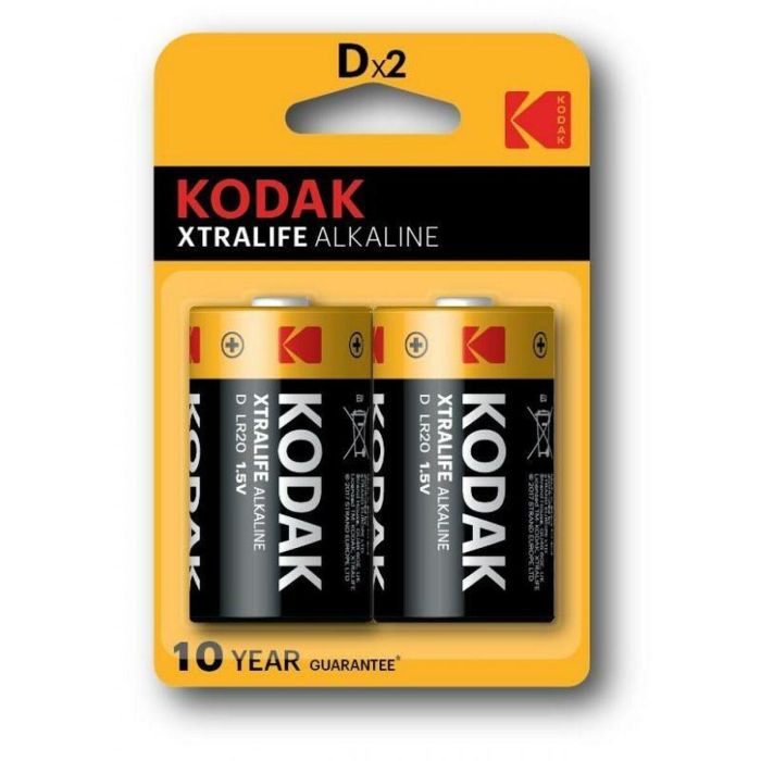 Pilas Alcalinas Kodak 1,5 V LR20 (10 Unidades) 1 Pilas Alcalinas Kodak 1,5 V LR20 (10 Unidades) 1