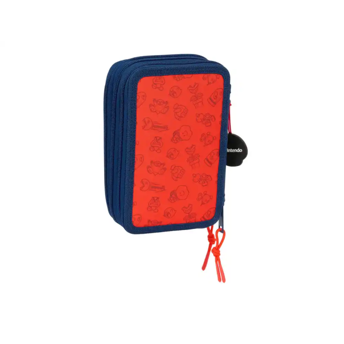Estuche Escolar con Accesorios Super Mario Trick Rojo Azul oscuro 12,5 x 19,5 x 5,5 cm 37 Piezas 1 Estuche Escolar con Accesorios Super Mario Trick Rojo Azul oscuro 12,5 x 19,5 x 5,5 cm 37 Piezas 1
