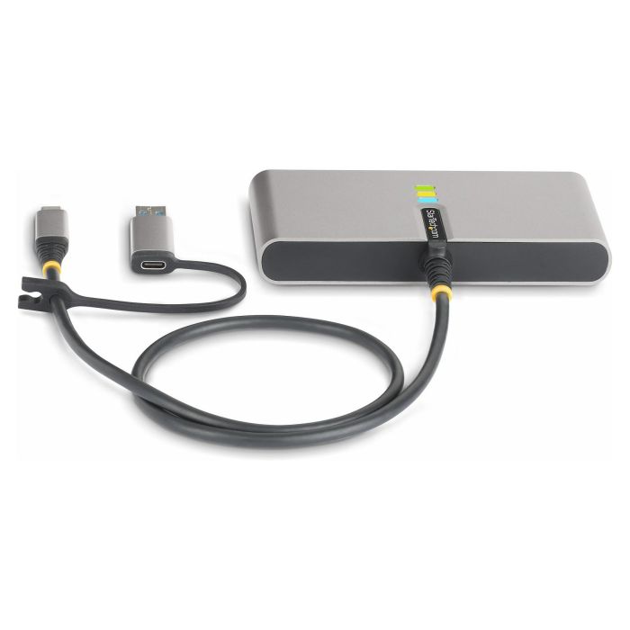 StarTech USB-C/USB-A HUB - GBE - RS232, Hub 2 Puertos USB-A 5Gbps, Ethernet Gigabit, Puerto Serie RS232 con Power Delivery 100W