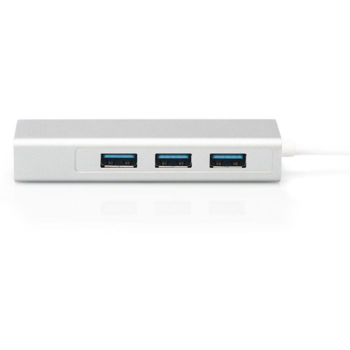 Digitus Adaptador USB 3.0/C a Gigabit Ethernet y Hub de 3 Puertos USB 3.2 Gen 1 Blanco 5