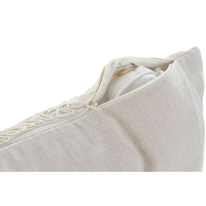 Cojin Mediterraneo DKD Home Decor Crema 15 x 45 x 45 cm (2 Unidades) 3 Cojin Mediterraneo DKD Home Decor Crema 15 x 45 x 45 cm (2 Unidades) 3