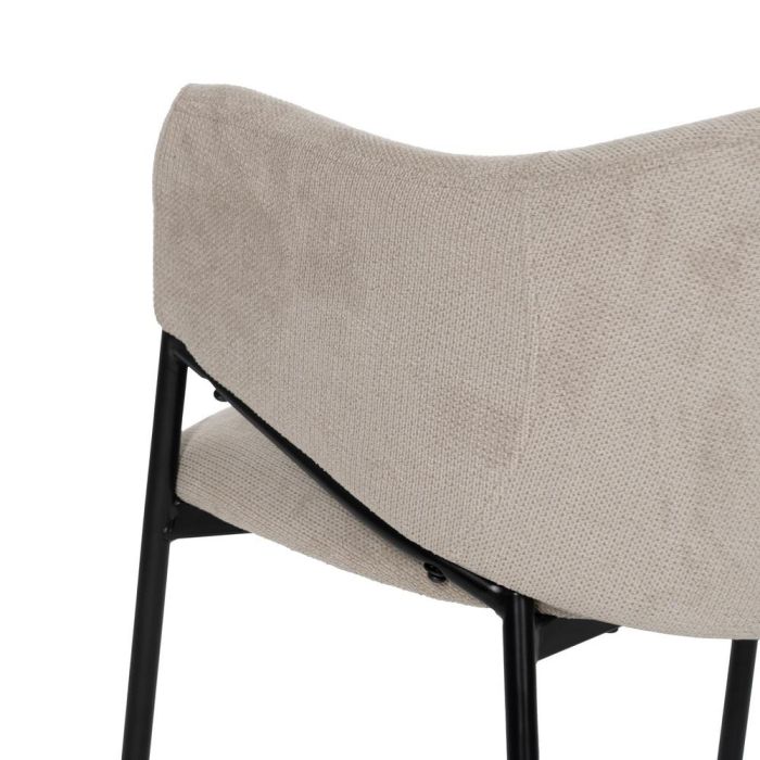 Silla Beige Tejido-Metal 54 X 60 X 78 cm