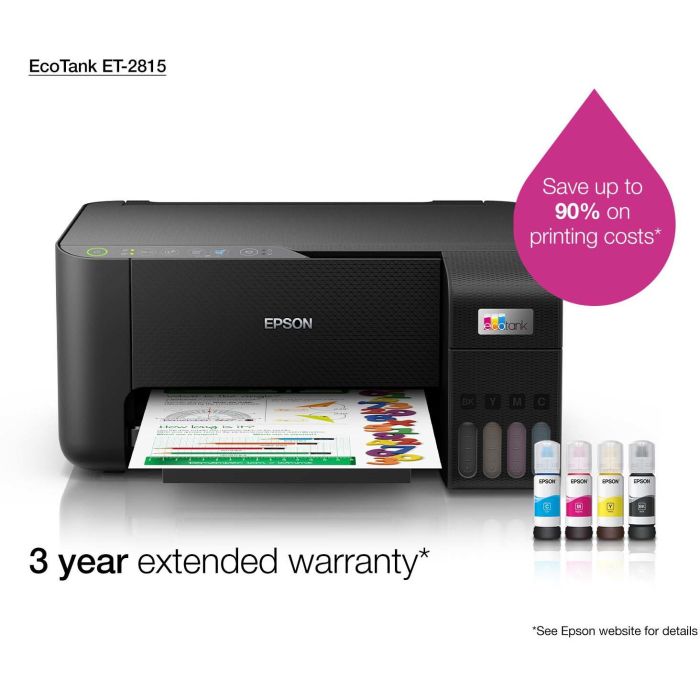 Epson EcoTank ET-2815 Impresora Multifunción A4 Color con Wi-Fi, Negro 19 Epson EcoTank ET-2815 Impresora Multifunción A4 Color con Wi-Fi, Negro 19