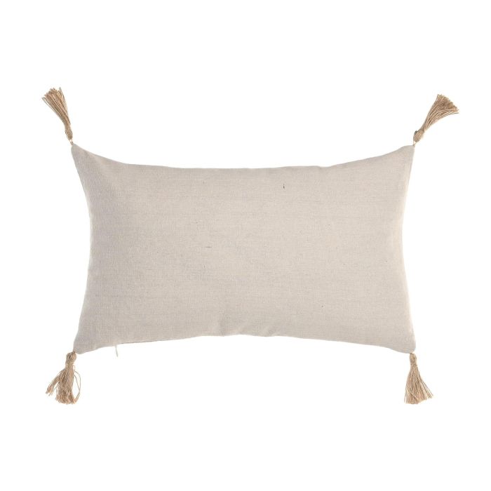 Cojin Boho DKD Home Decor Natural 50 x 30 cm (2 Unidades) 2 Cojin Boho DKD Home Decor Natural 50 x 30 cm (2 Unidades) 2