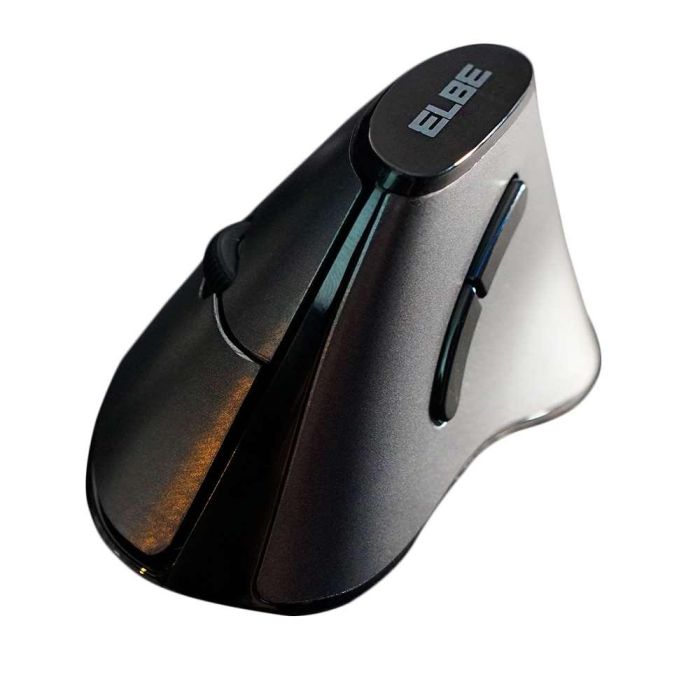 Ratón Inalámbrico Vertical Ergonómico RT-102 ELBE - Negro, Pila Incluida, Plug & Play Ratón Inalámbrico Vertical Ergonómico RT-102 ELBE - Negro, Pila Incluida, Plug & Play