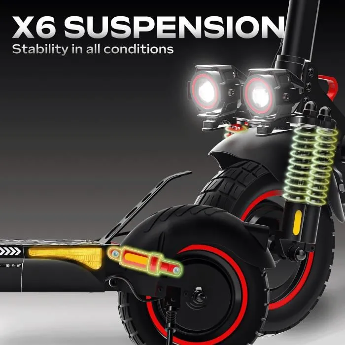 Patinete eléctrico - URBANGLIDE - ECROSS DUO - 800 W - Llantas de 10" - Velocidad máxima 25 km/h - Autonomía hasta 60 km 5 Patinete eléctrico - URBANGLIDE - ECROSS DUO - 800 W - Llantas de 10" - Velocidad máxima 25 km/h - Autonomía hasta 60 km 5