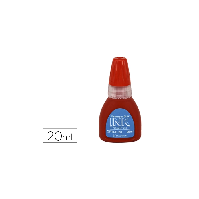 X'stamper Quix Tinta para Sellos Roja, Bote 20 ml, Consumible Máquina Sellos 0 X'stamper Quix Tinta para Sellos Roja, Bote 20 ml, Consumible Máquina Sellos 0