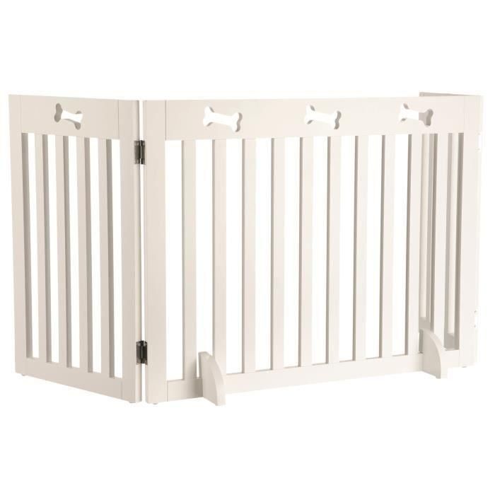 TRIXIE Barrera de seguridad - 3 piezas - 82-124x61 cm - Blanco - Para perros 1 TRIXIE Barrera de seguridad - 3 piezas - 82-124x61 cm - Blanco - Para perros 1