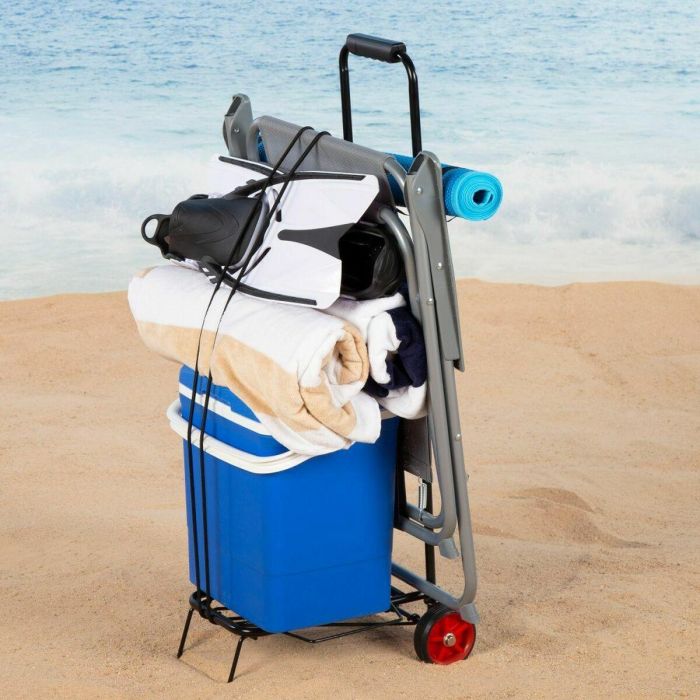 Carro de playa multiuso 35x35x87 cm rueda 90 mm 5 Carro de playa multiuso 35x35x87 cm rueda 90 mm 5