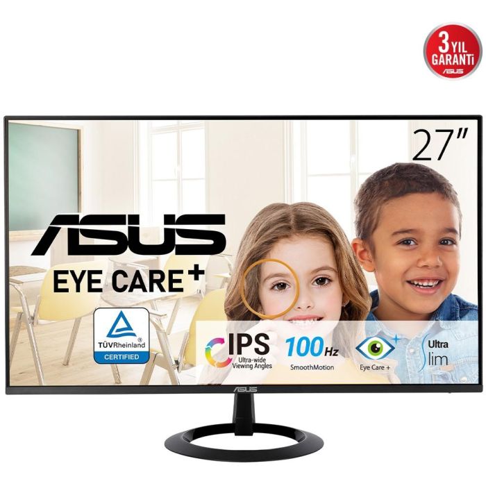ASUS VZ27EHF Monitor Gaming de 27" Full HD IPS (1920x1080) 100Hz 1ms Respuesta, Flicker Free para PC - Negro 1