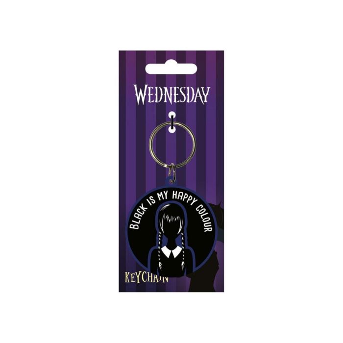 Pyramid Llavero Wednesday Addams Black - Caucho