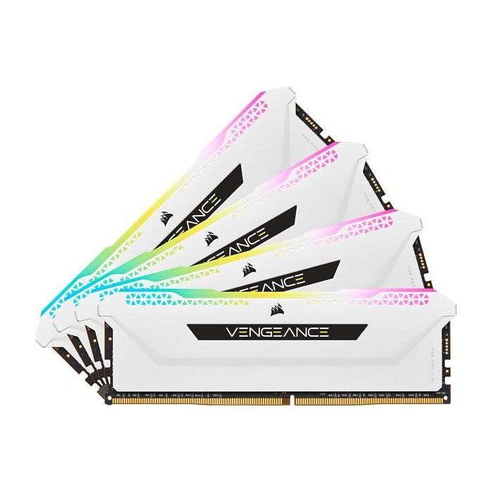 Corsair CMH32GX4M4D3600C18W Vengeance RGB PRO SL - Kit de memoria RAM 32 GB (4x 8 GB) DDR4 3600MHz Intel XMP 2