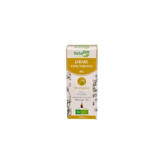 HERBALGEM Jarabe Expectorante con Saúco, Pino y Propóleo para Vías Respiratorias Congestionadas 150ml