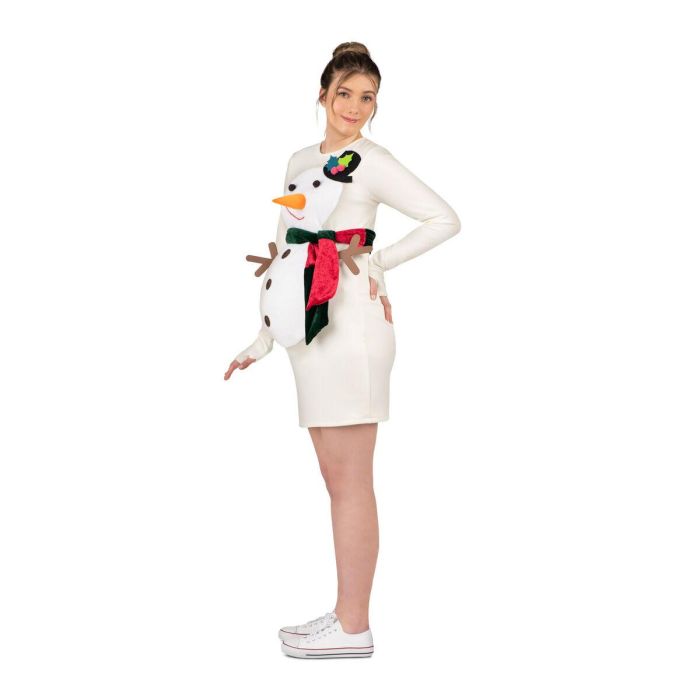 Disfraz muñeco de nieve talla unica adult (vestido y fajín) 3 Disfraz muñeco de nieve talla unica adult (vestido y fajín) 3