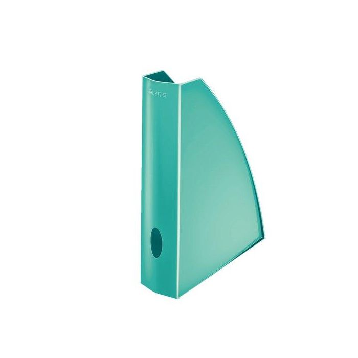 Revistero Plastico Leitz Wow A4 60Mm Turquesa Metalizado