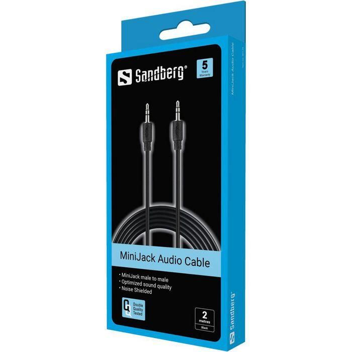 Sandberg MiniJack Cable M-M 2 m 1 Sandberg MiniJack Cable M-M 2 m 1