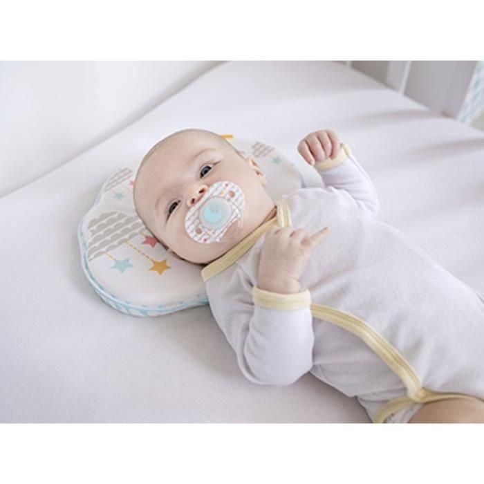 Badabulle Cojín Ergonómico para Bebé: Previene Plagiocefalia y Cabeza Plana - Material Suave y Transpirable 2