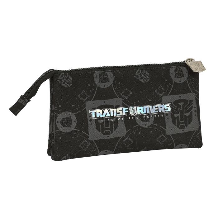 Portatodo Triple Transformers Negro 22 x 12 x 3 cm 1 Portatodo Triple Transformers Negro 22 x 12 x 3 cm 1