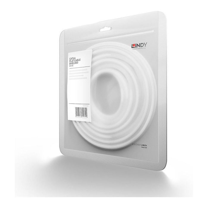 LINDY 47545 Cable Patch Cat6A U/FTP Flachband Blanco 10m LINDY 47545 Cable Patch Cat6A U/FTP Flachband Blanco 10m