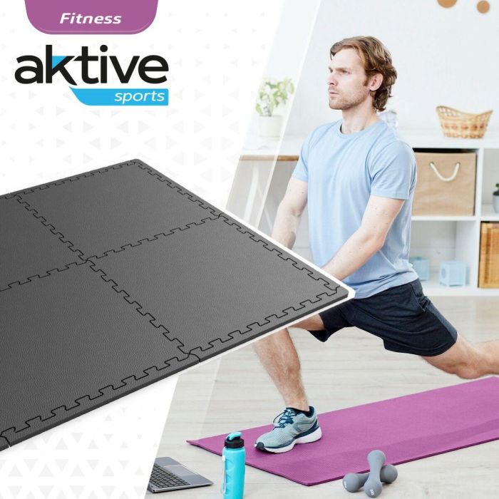 Suelo de Tatami Aktive Gris oscuro (4 Unidades) 3 Suelo de Tatami Aktive Gris oscuro (4 Unidades) 3