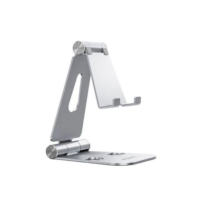 Aisens Soporte de Sobremesa Ajustable XL para Móvil y Tablet con 2 Pivotes, Aleación de Aluminio, Plegable y Compacto Aisens Soporte de Sobremesa Ajustable XL para Móvil y Tablet con 2 Pivotes, Aleación de Aluminio, Plegable y Compacto