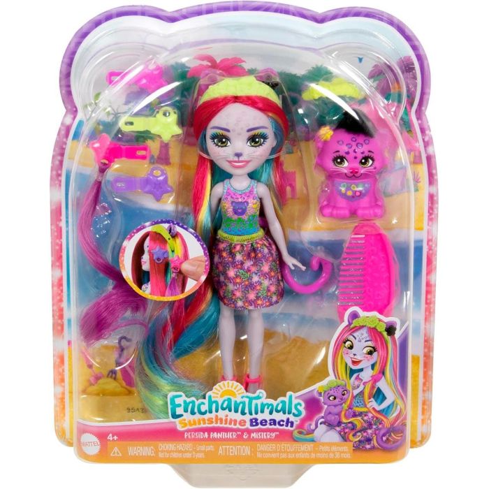 Muñeca Enchantimals Persida Panther Y Mistery Htj69 Mattel 3