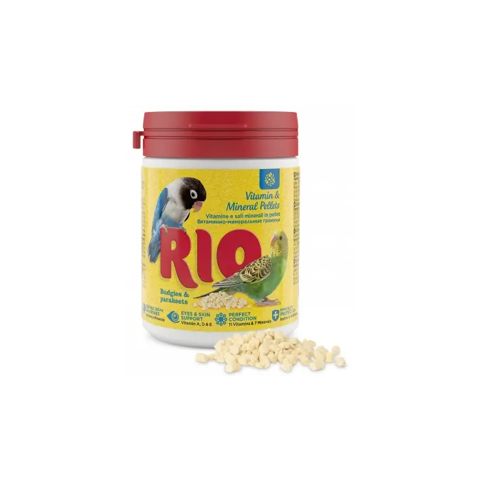 Rio Pellets Vitamina Minerales Periquitos Y Cotorras 120 gr Rio Pellets Vitamina Minerales Periquitos Y Cotorras 120 gr