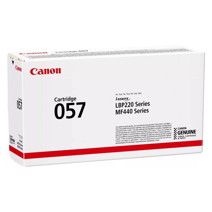 Canon Tóner 057 Negro hasta 3.100 páginas 1 ud Original Impresión Láser Compatible i-SENSYS LBP223dw LBP226dw MF443dw MF445dw 3009C002 2